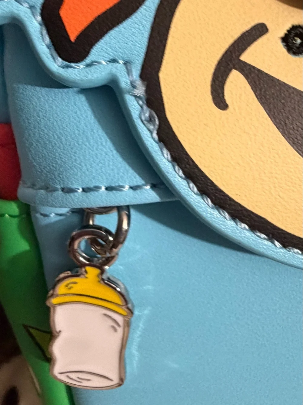 Loungefly Rugrats Chuckie Mini Backpack - Light Blue, Orange & Purple Accents